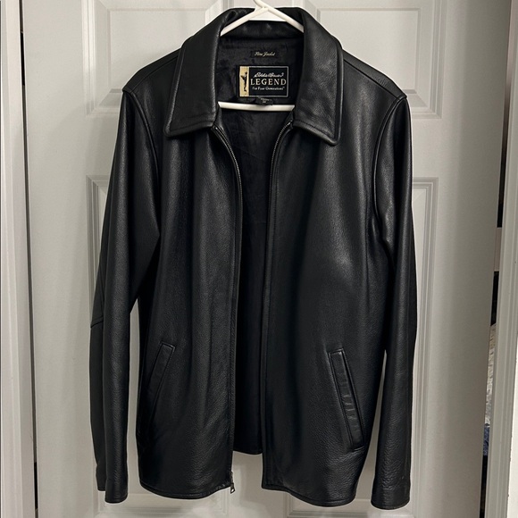 Vintage Eddie Bauer Stine Leather Jacket, women’s medium tall - Picture 1 of 4